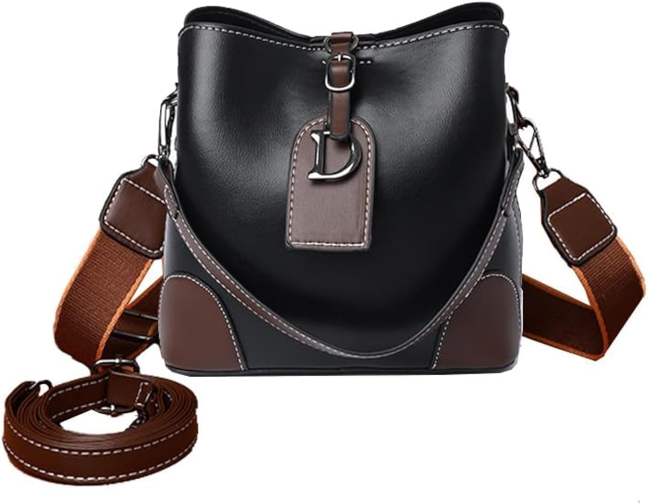 Retro Fashion Bucket Bag - Stylish Single Shoulder and Crossbody Bag