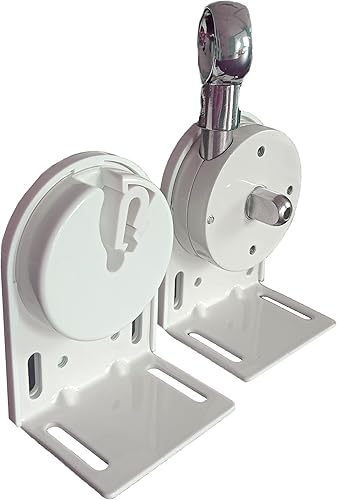 Miniatura 4 de Soporte de instalación de persianas enrollables, piezas de repuesto para parasol, kit de manivela inalámbrica, para parasol externo Coolaroo,