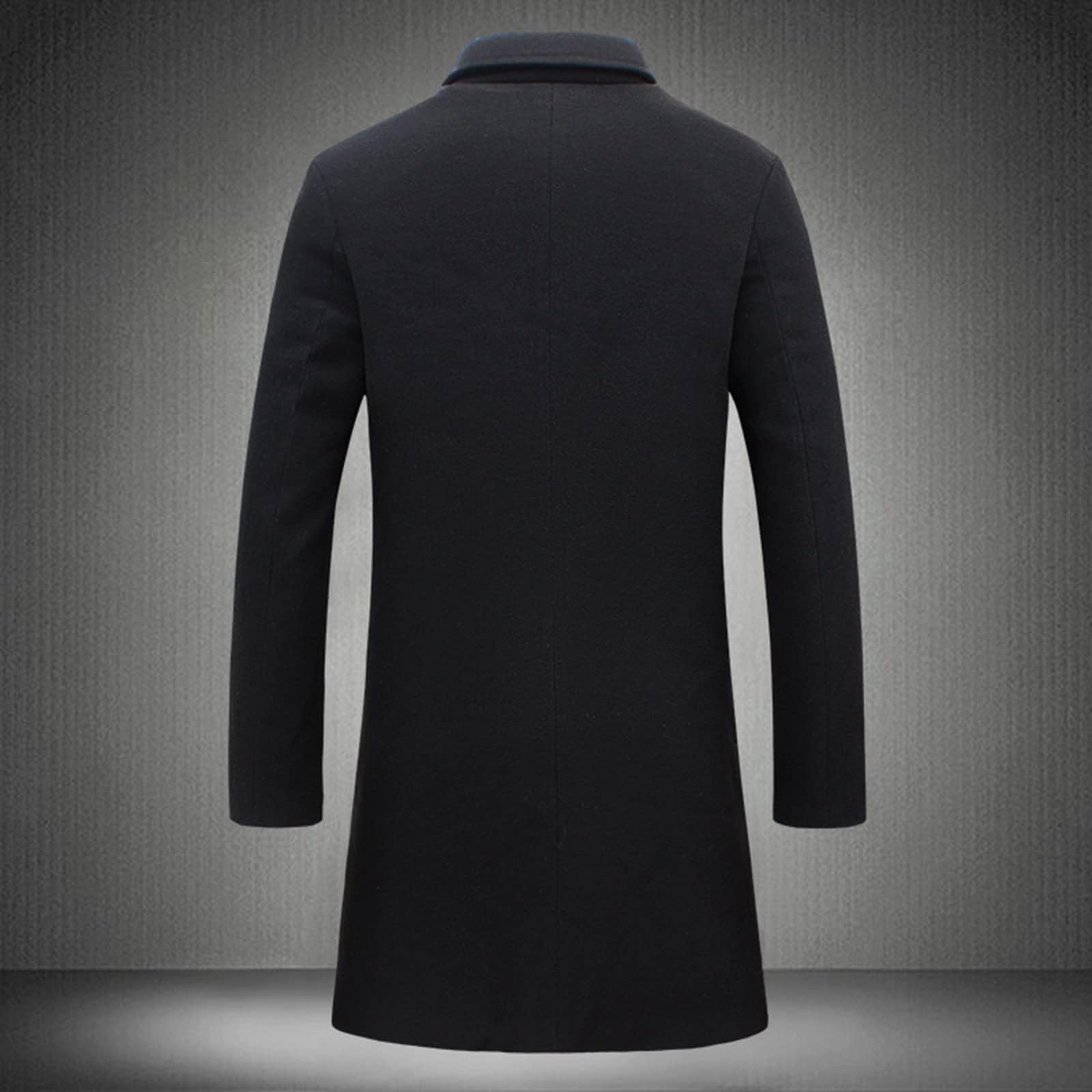 Manteau Chaud Pour Homme, Manteau d'hiver, Veste Pour Homme, Manteau Long, Coupe Ajustée, Manteau de Mi-saison, Gabardine d'hiver, Veste Longue Pour Homme, Confortable à Porter.