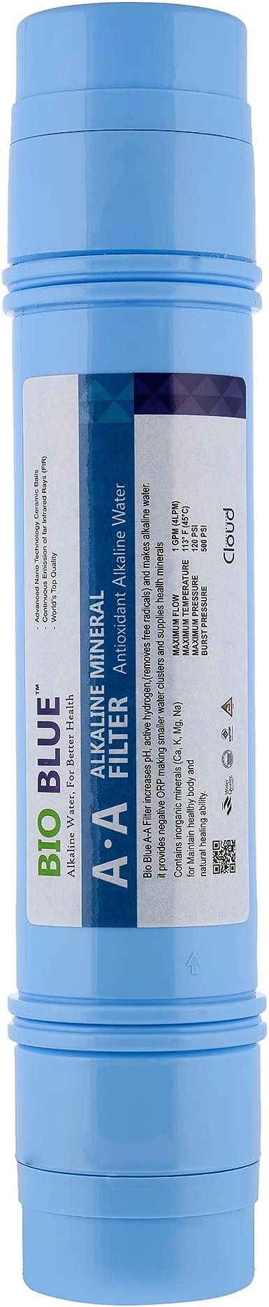 AMPEREUS Alkaline Cartridge for RO Water Filter | Alkaline Water Filter Cartridge | Portable RO UV Water Purifier Original (10 inch)