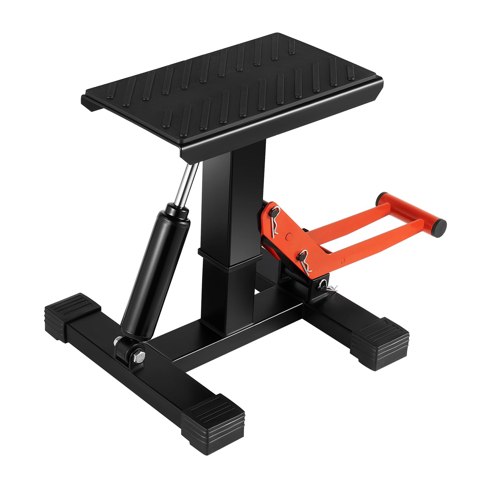 Motocross Ständer, Motorradhebebühne, Hydraulisch Hebebühne Motorradheber Bühne Hebebühne, Motorrad Lift Jack Hebetisch Höhenverstellbarer Hebeständer Stahl,Max Belastung 200 kg