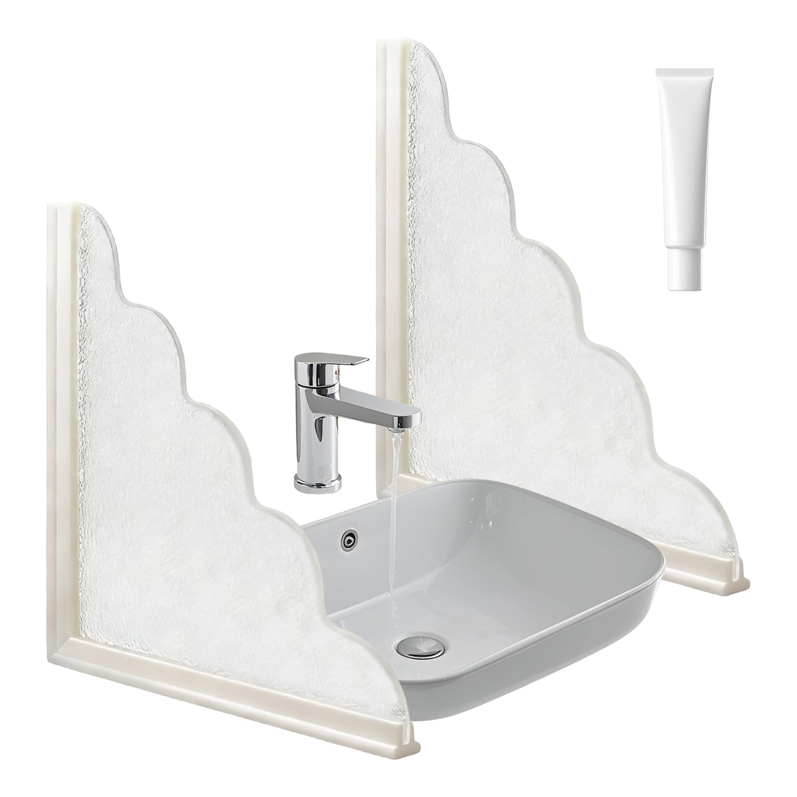 Protège-splash pour douche autocollant efficace contre les éclaboussures et fuites d'angle