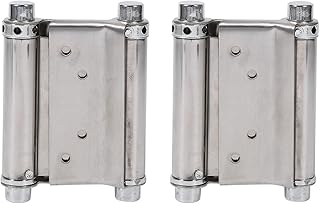 Stainless Steel Hinge, 2Pcs Small Hinges for Wooden Box, Double Action Spring Hinge for Wooden Boxes Lid Jewelry Box Crafts, Hinges Heavy Duty Hinges Outdoor