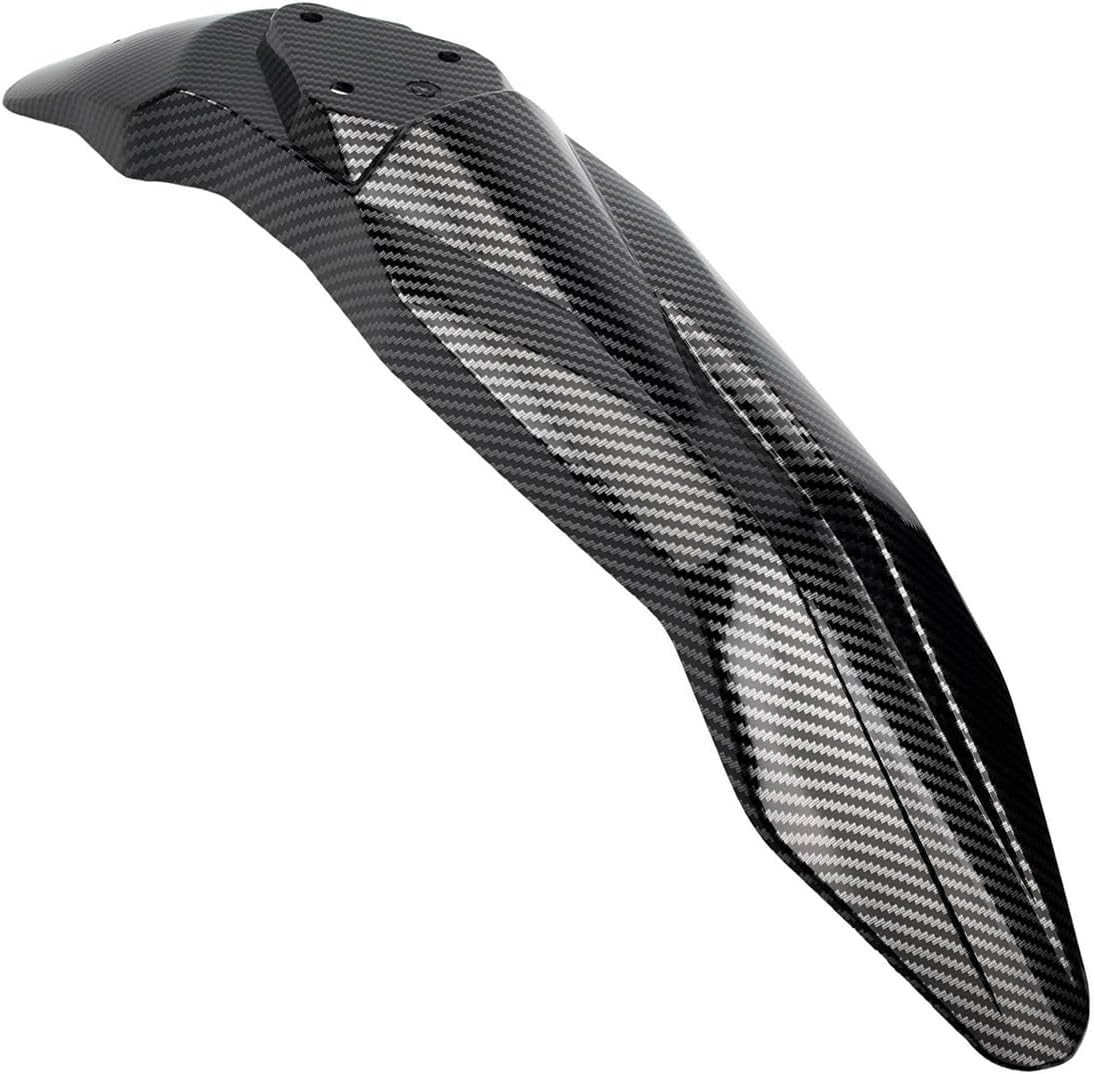 Front Mudguard for Talaria, PSLER Motorcycle Front Mud Guard for Talaria Sting MX3 MX4 MX5 Electric Dirt Bike (Carbon Fiber Pattern)