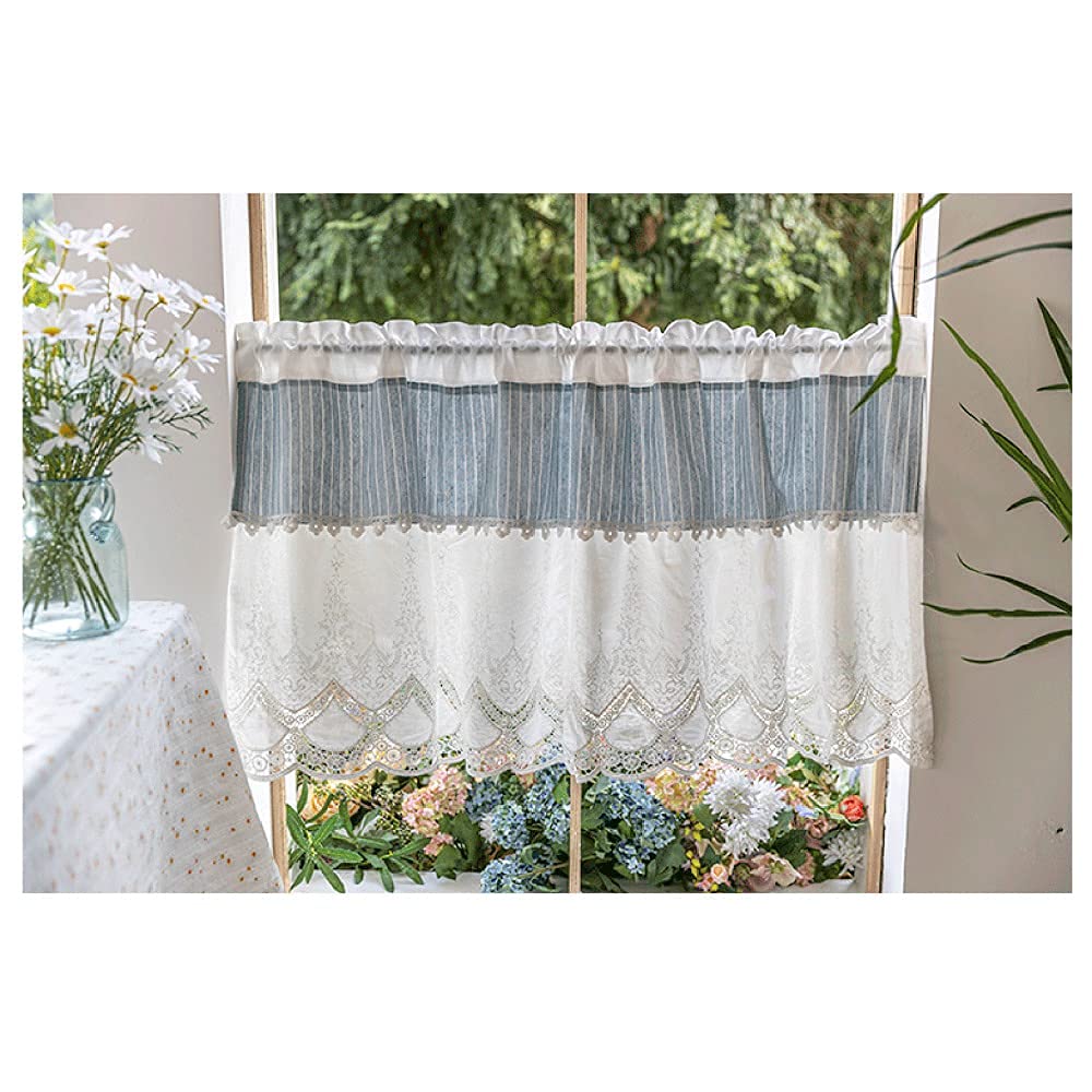 Rideau disque Kurzstore broderie creuse rétro | L130xH60cm