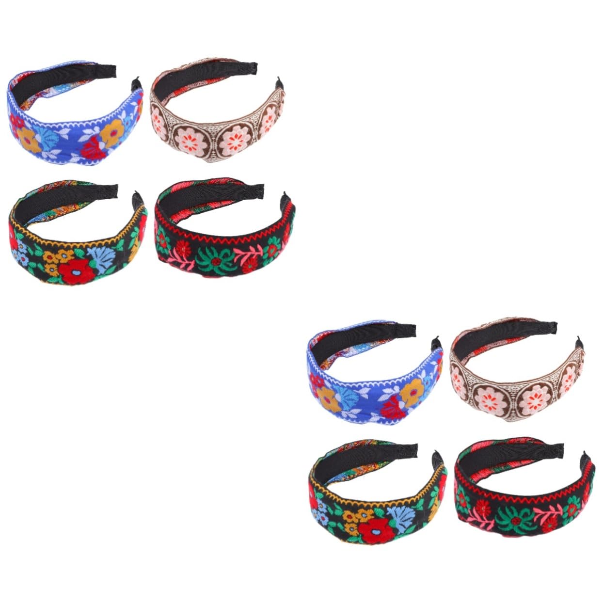 MAGICLULU 2 Juegos de Diademas Bordadas para Mujer Accesorios para El Cabello para Bodas en La Playa 4 Piezas