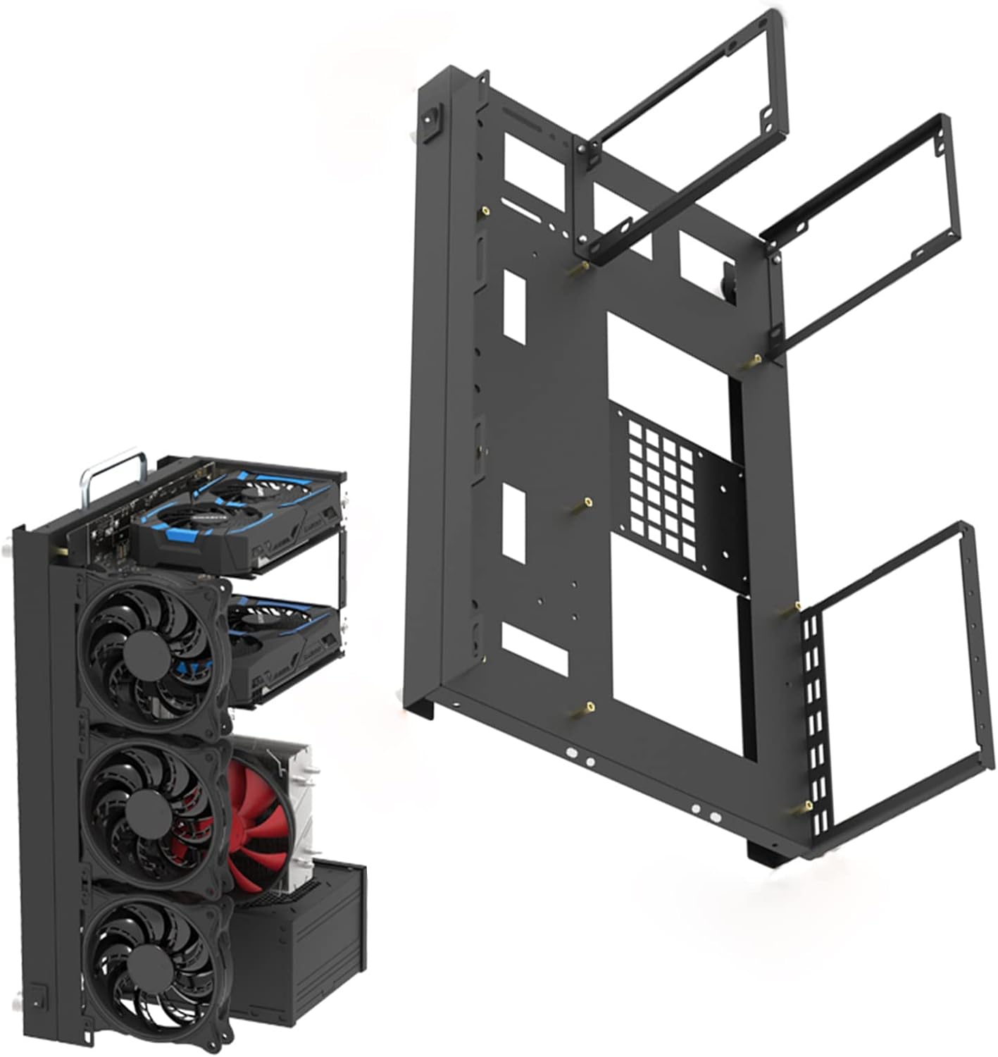 Amazon.com: Motherboard Case Rack, 12.510.46in DIY Computer Motherboard ...