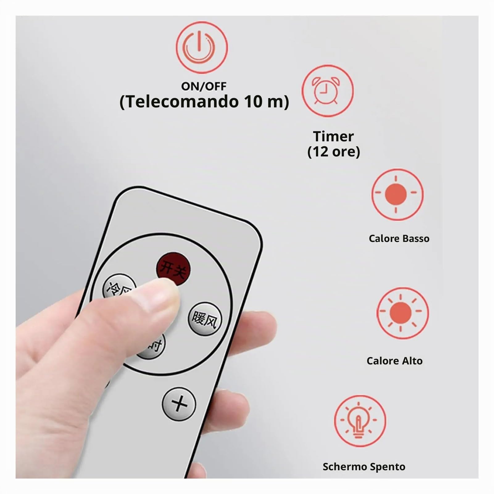 Condizionatore d'aria portatile a parete e pavimento Condizionatore d'aria for camera da letto Calore freddo Unità di climatizzazione silenziosa con telecomando per(EU)