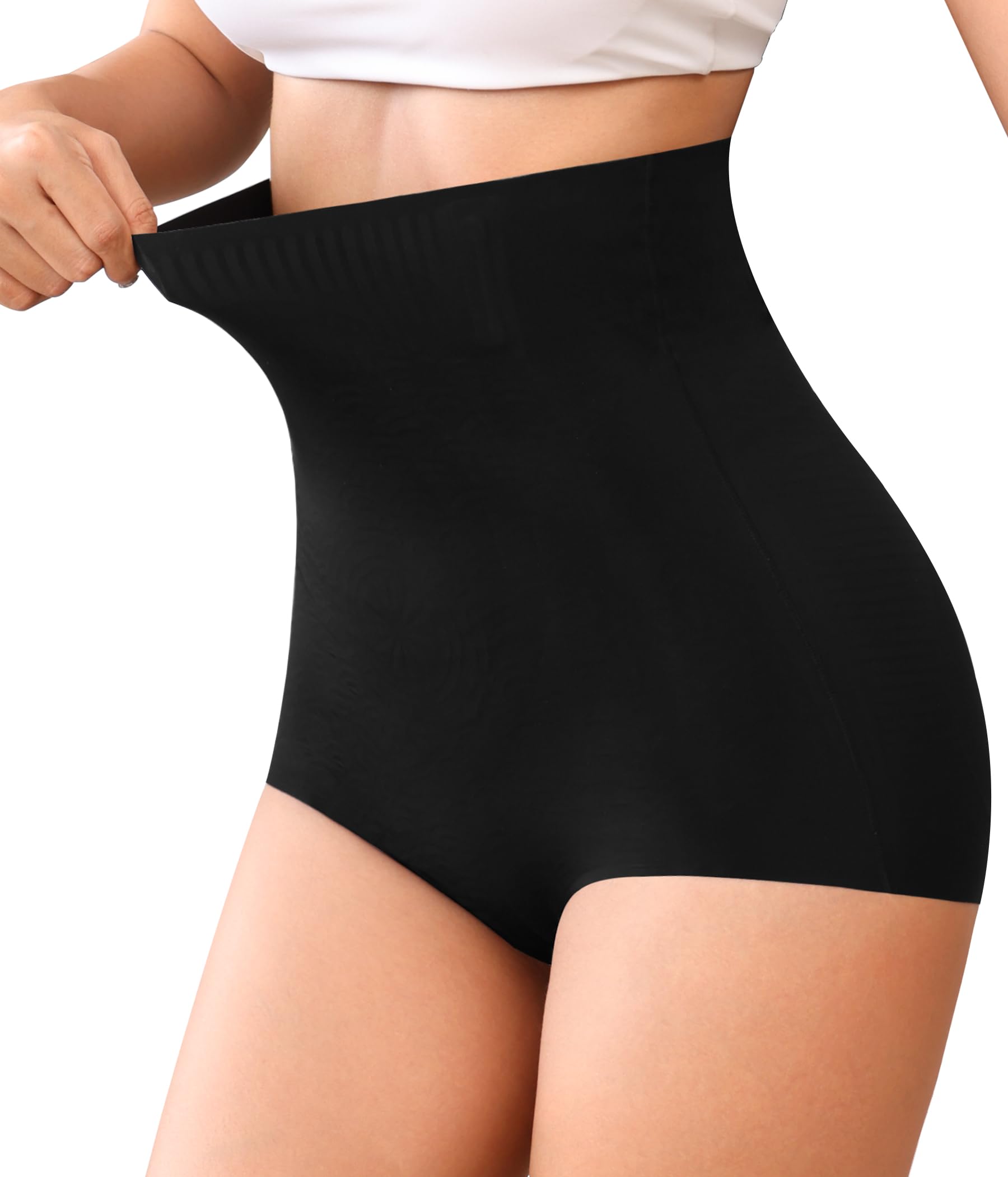 OLIKEMEShapewear Tummy Control Underwear Super High Waisted Butt Lifter Panties Wide Girdle Body Shaper Briefs for Women