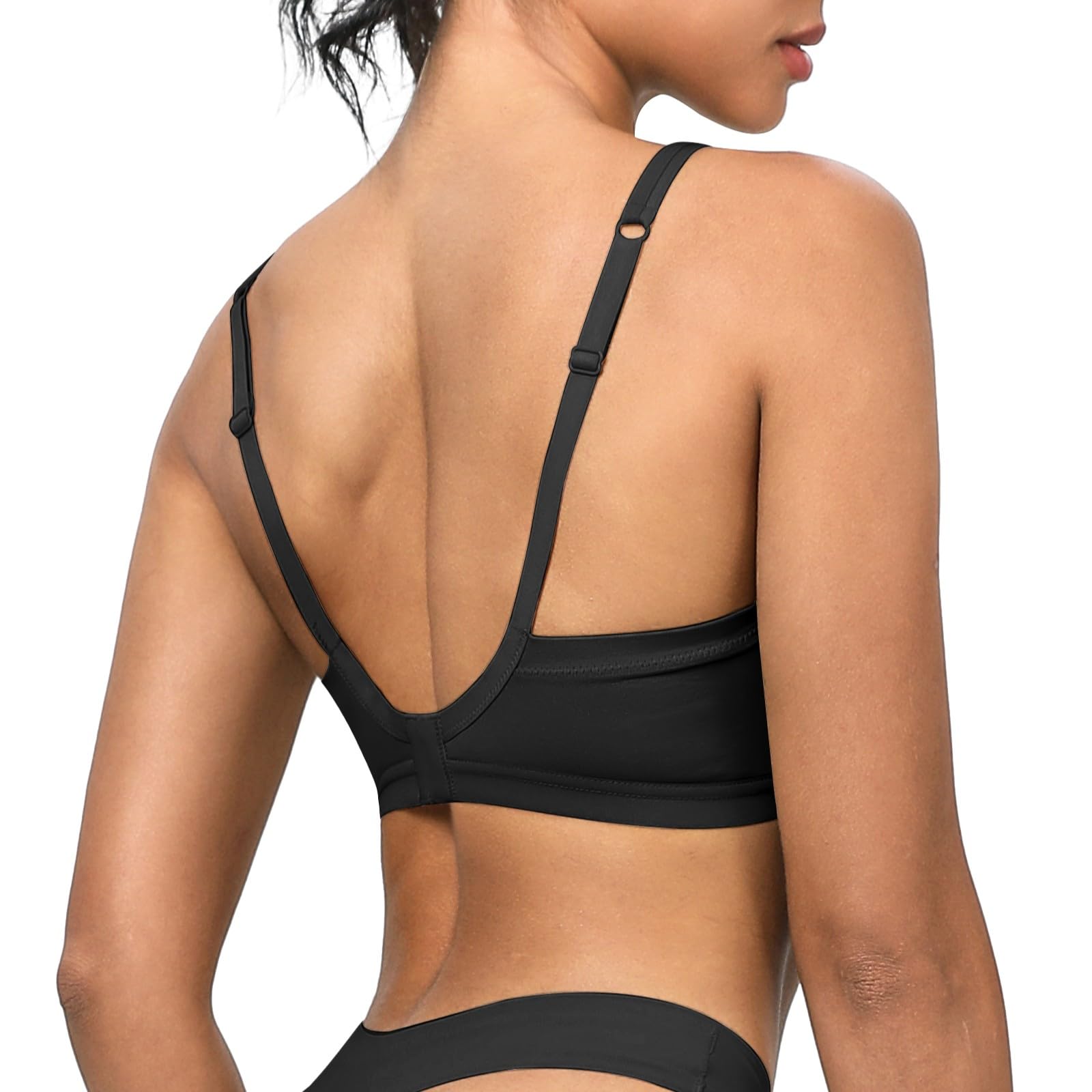 INIBUD Sujetadores push up para mujer, reductores, almohadillas fijas sin costuras, correas ajustables, sin aros, inalámbricos