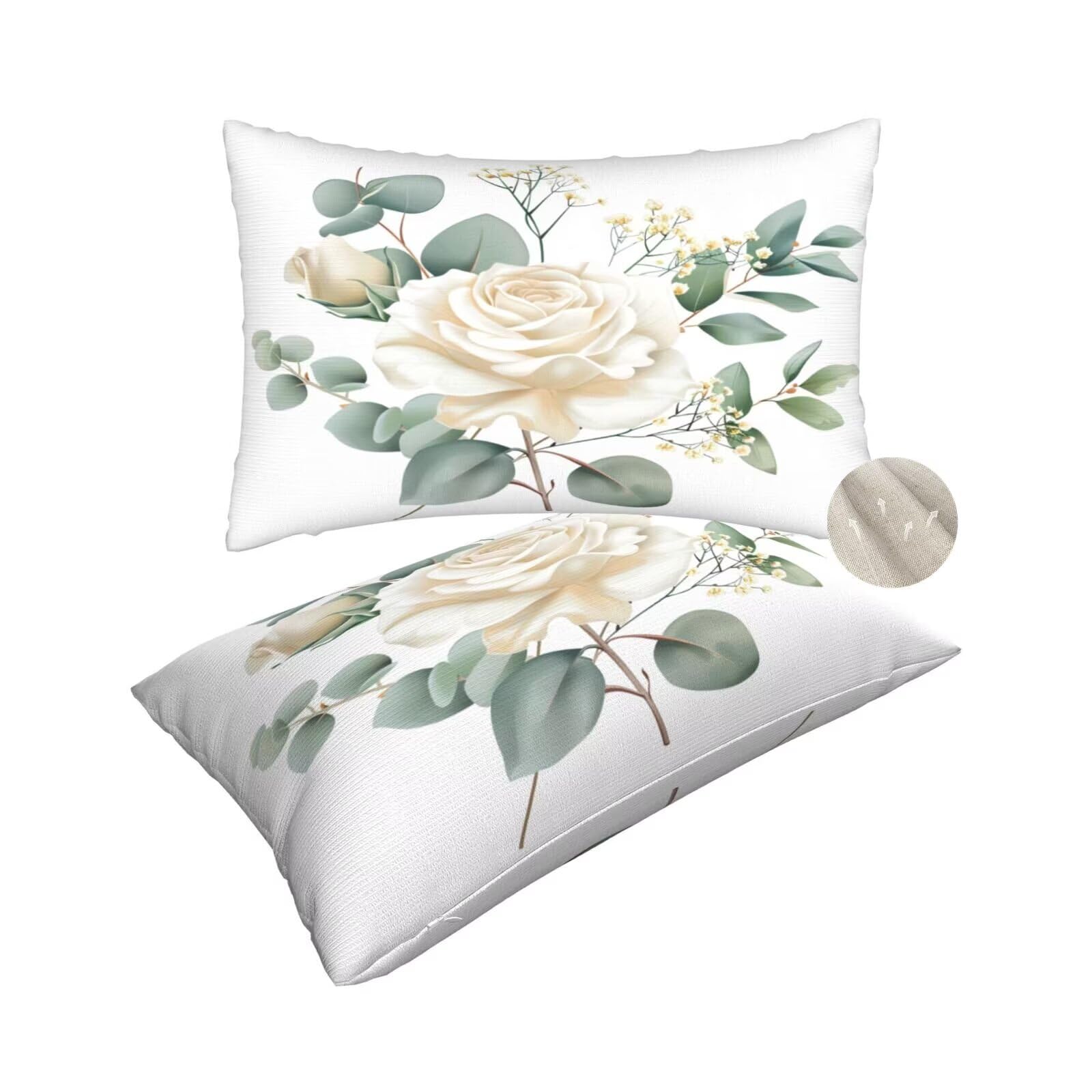 Coussin canapé 50x80 cm : lot de 2 housses roses pour un salon cocooning et chaleureux