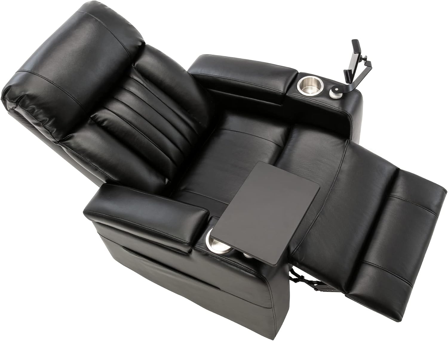 UFINEGO Power Recliner Chair with USB Ports and Cup Holders, Electric Home Theater Seating with 360 Swivel Tray Table, Metal Cell Phone Stand & Hidden Arm Storage : Home & Kitchen