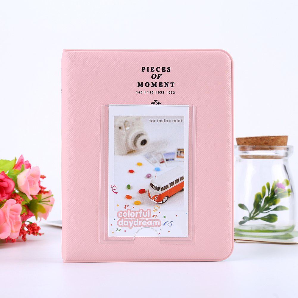 Album Photo Pour Instax Mini | 32 Pochettes (64 Photos), Couverture PU, Compatible Fujifilm Instax, Polaroid