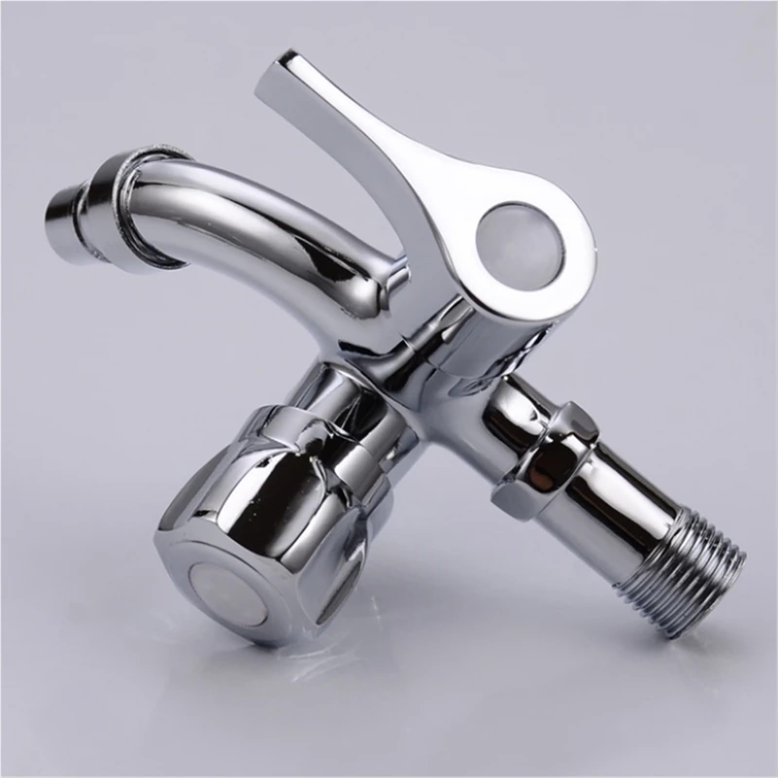 ISCBAFYX Grifo multifunción de 1 Pieza, Grifo Doble de Apertura rápida y fría, Grifo para Lavadora G1/2'(D)