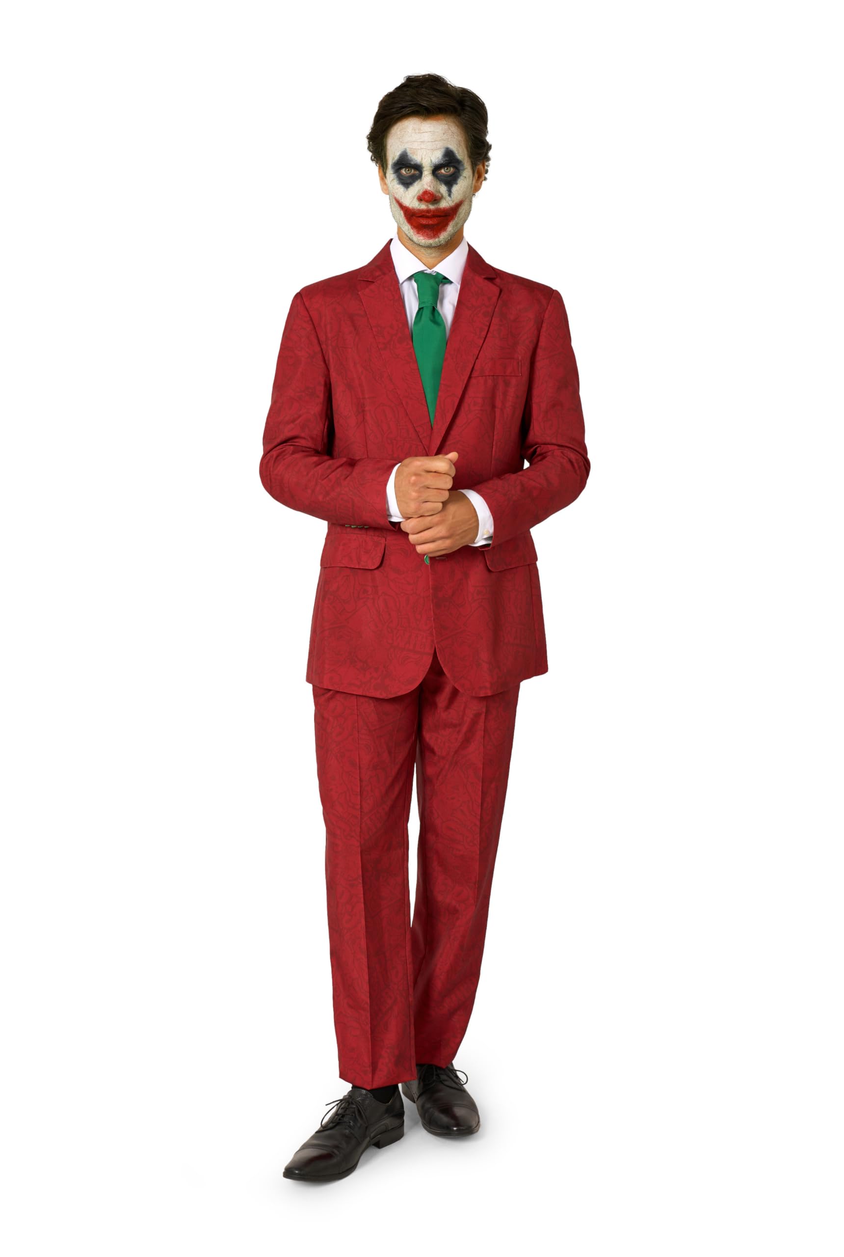 Offstream Men's Halloween Joker Suit Costume Cosplay Party Adult Slim Fit