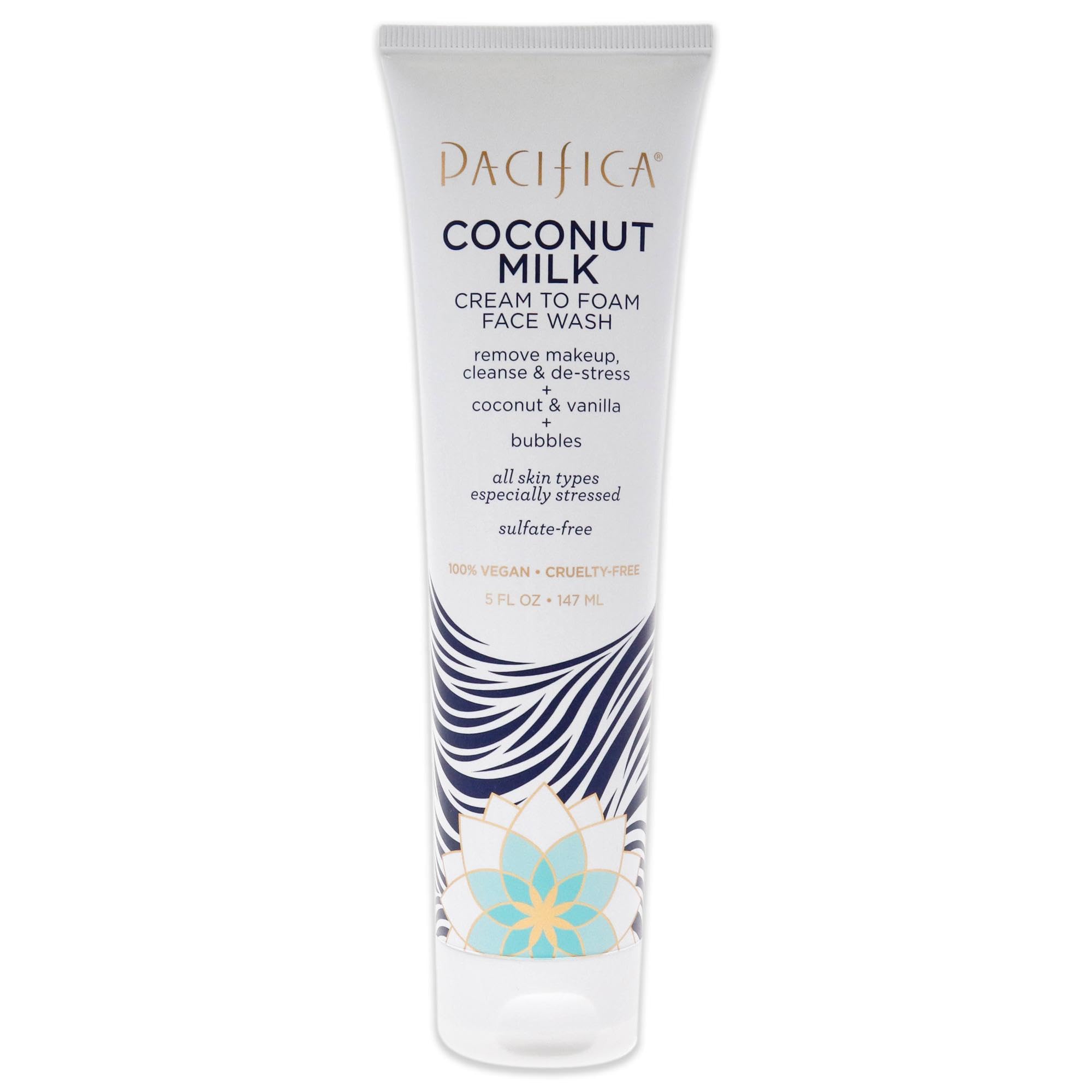 Pacifica Beauty Coconut Milk Cream to Foam Face Wash, 5 Fluid Ounce