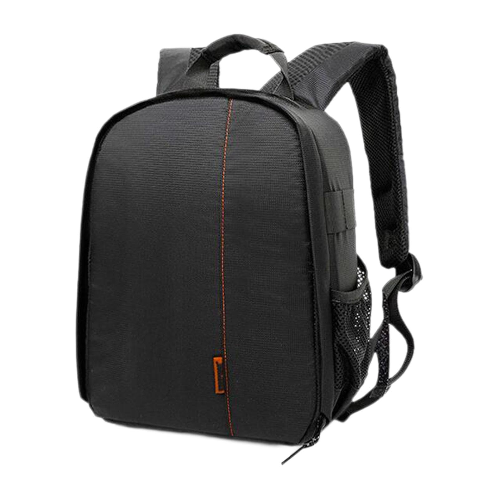 MERISHOPP DSLR Camera Backpack Camera Bag 9.8x6x13.3inch Compatible with Outdoor Activities Sturdy Black Orange-image-18