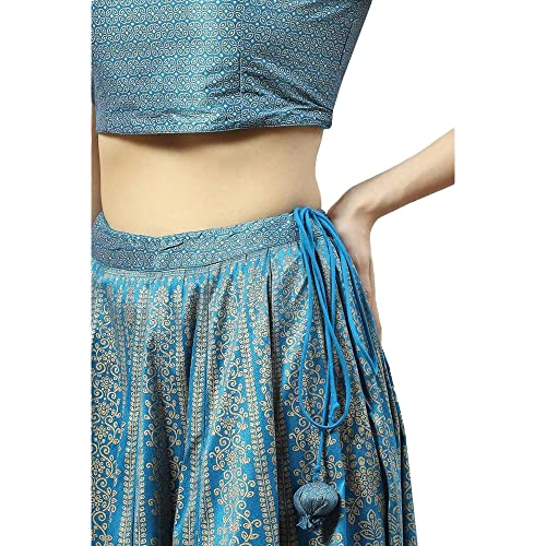 Image of BIBA Womens Polyester Readymade Lehenga Set