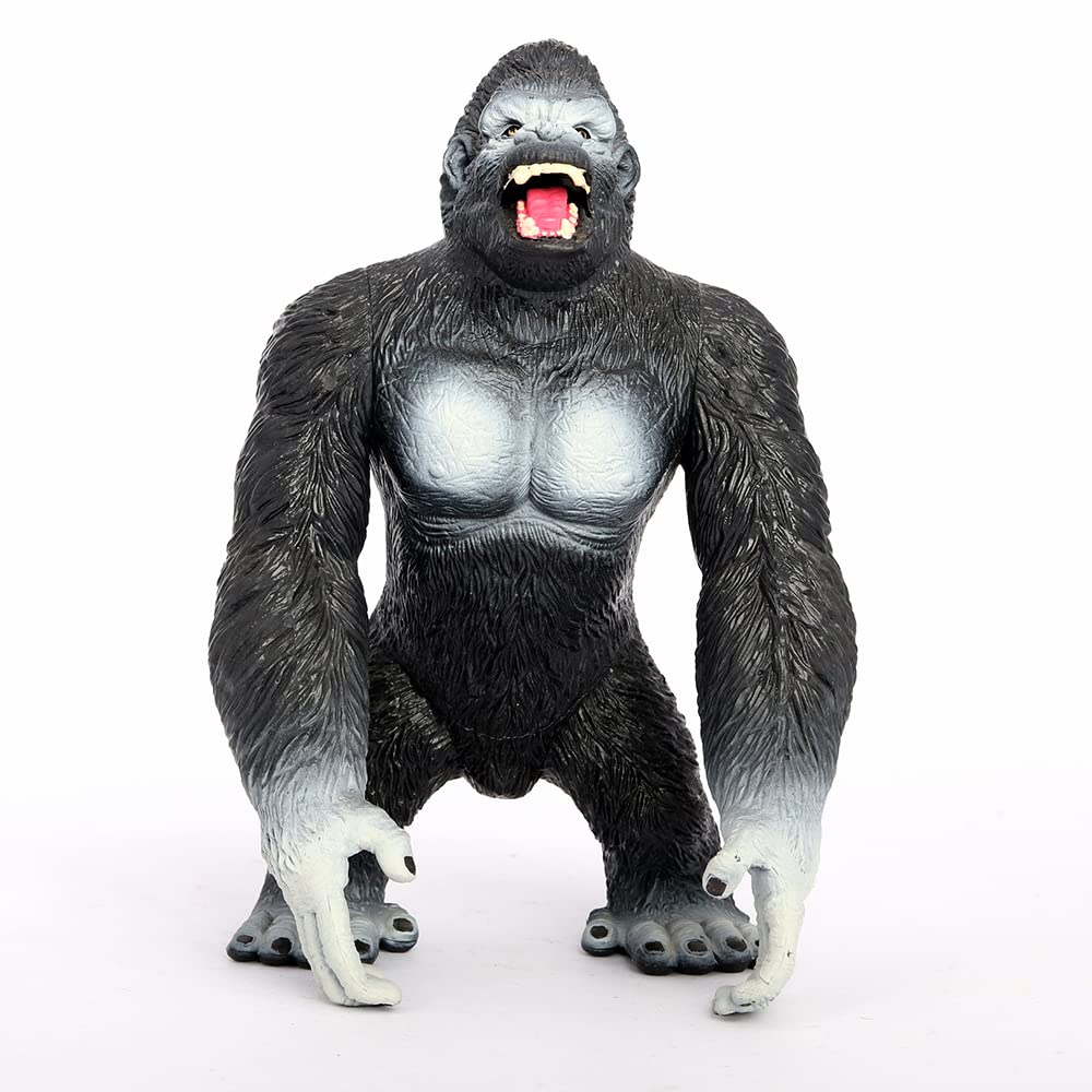 SAKEL Jumbo Safari Large Sizes Jungle Animal Figure, Realistic Large Wild Zoo Ancient Big Size Animal Figurine, 18cm Model Gorilla Educational Play Game for Kids Toddler Party Supplies (653 Grams)