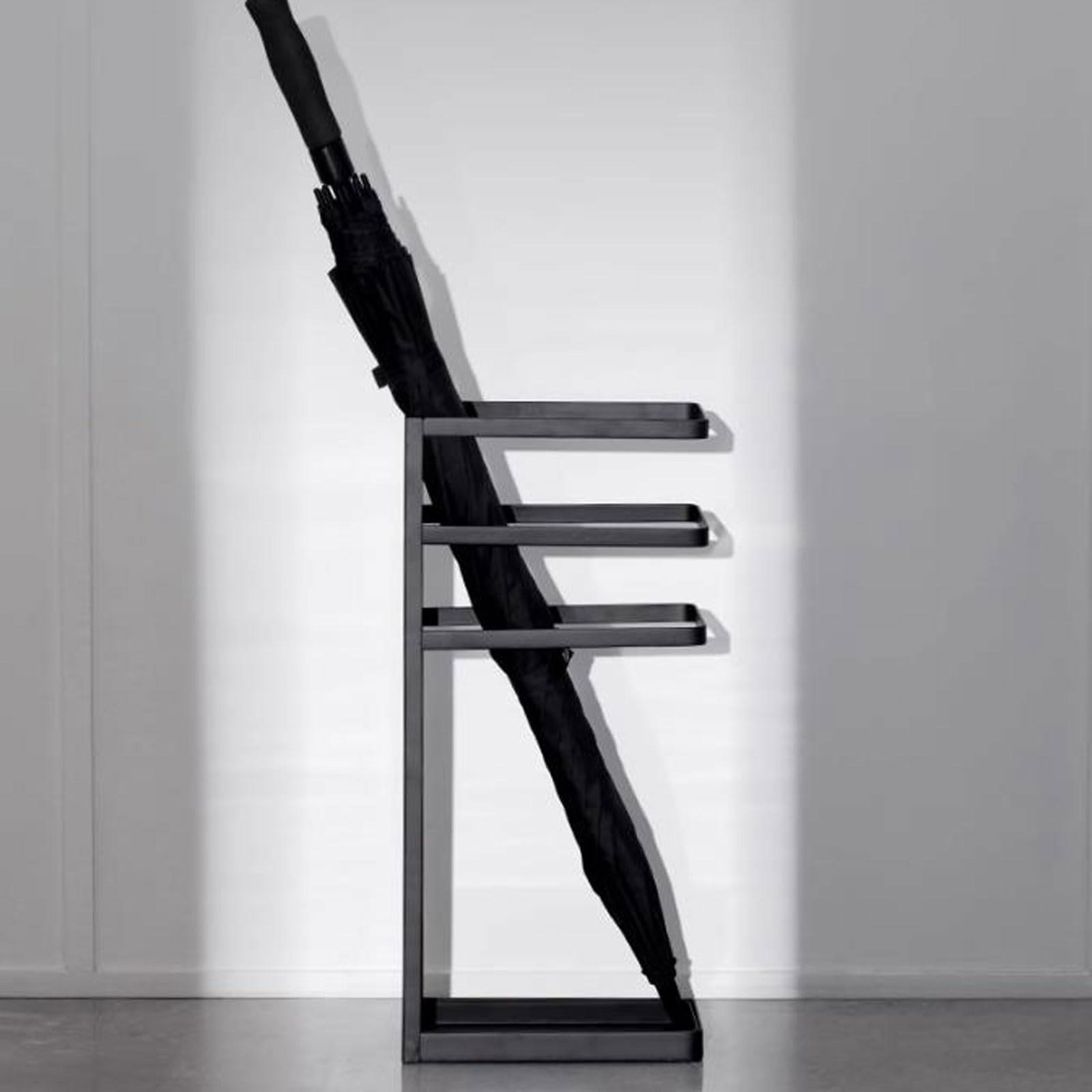 Soporte para paraguas- Paragüero de metal moderno, soporte for paraguas, soporte for paraguas, almacenamiento for pasillo, hogar, interior, oficina, entrada, estante de drenaje for paraguas comercial