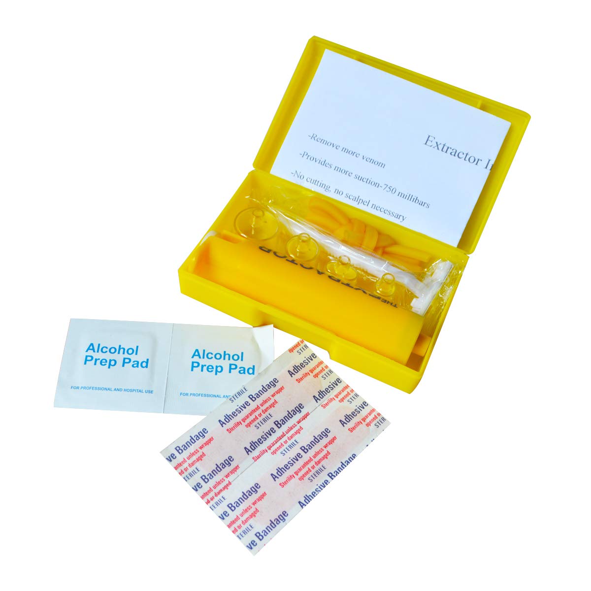 Kit pompa estrattore veleno forniture di pronto soccorso di emergenza per zaino in spalla all'aperto campeggio rimozione serpenti e insetti morsi e punture di primo soccorso