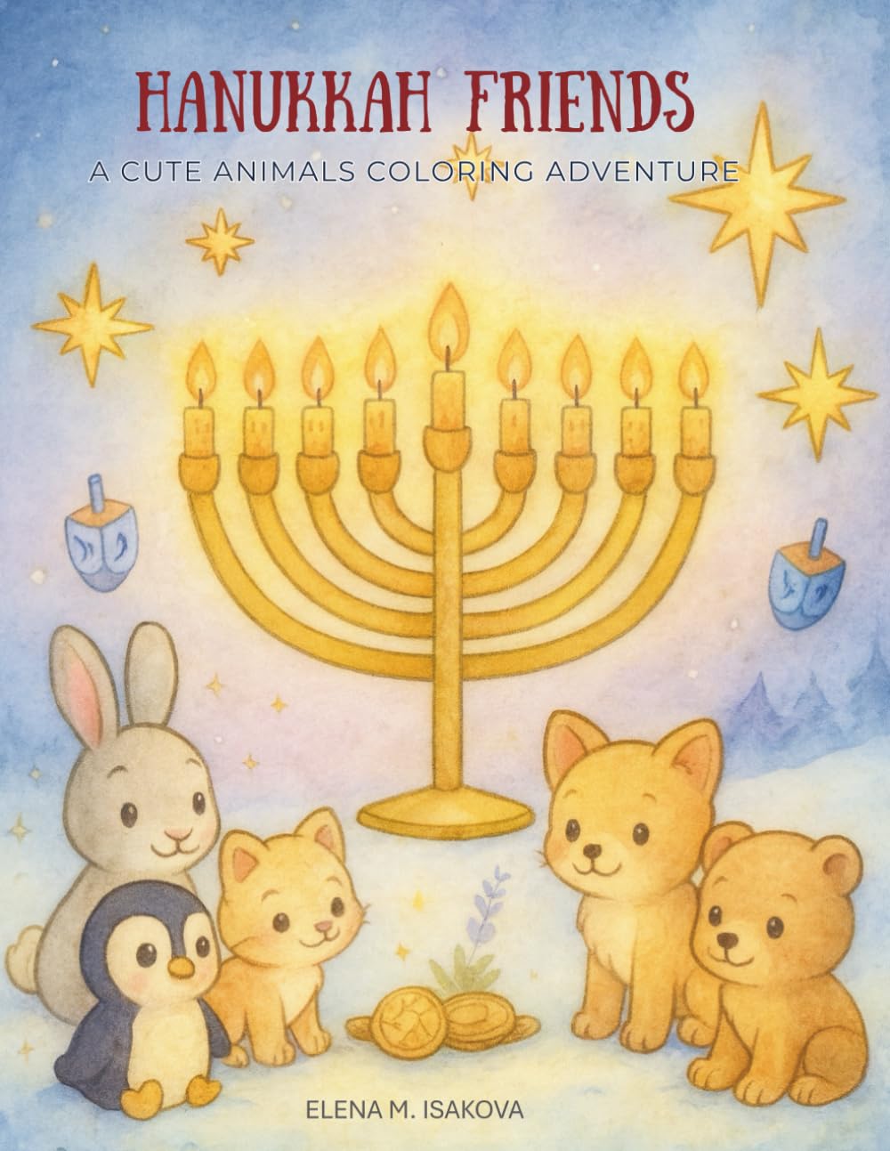 Hanukkah Friends: A Cute Animals Coloring Adventure