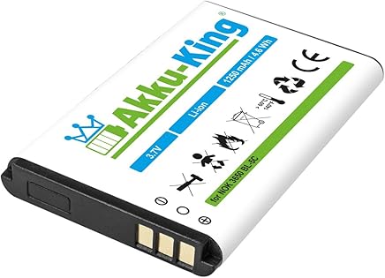 Akku-King 4468614 Recambio del tel?fono m?vil Bater?a Negro, Blanco - Recambios del tel?fono m?vil (Bater?a, Universal, Negro, Blanco, I?n de Litio, 1250 mAh, 3,7 V) Akku-King 4468614 Recambio del tel?fono m?vil Bater?a Negro, Blanco - Recambios del tel?fono m?vil (Bater?a, Universal, Negro, Blanco, I?n de Litio, 1250 mAh, 3,7 V)