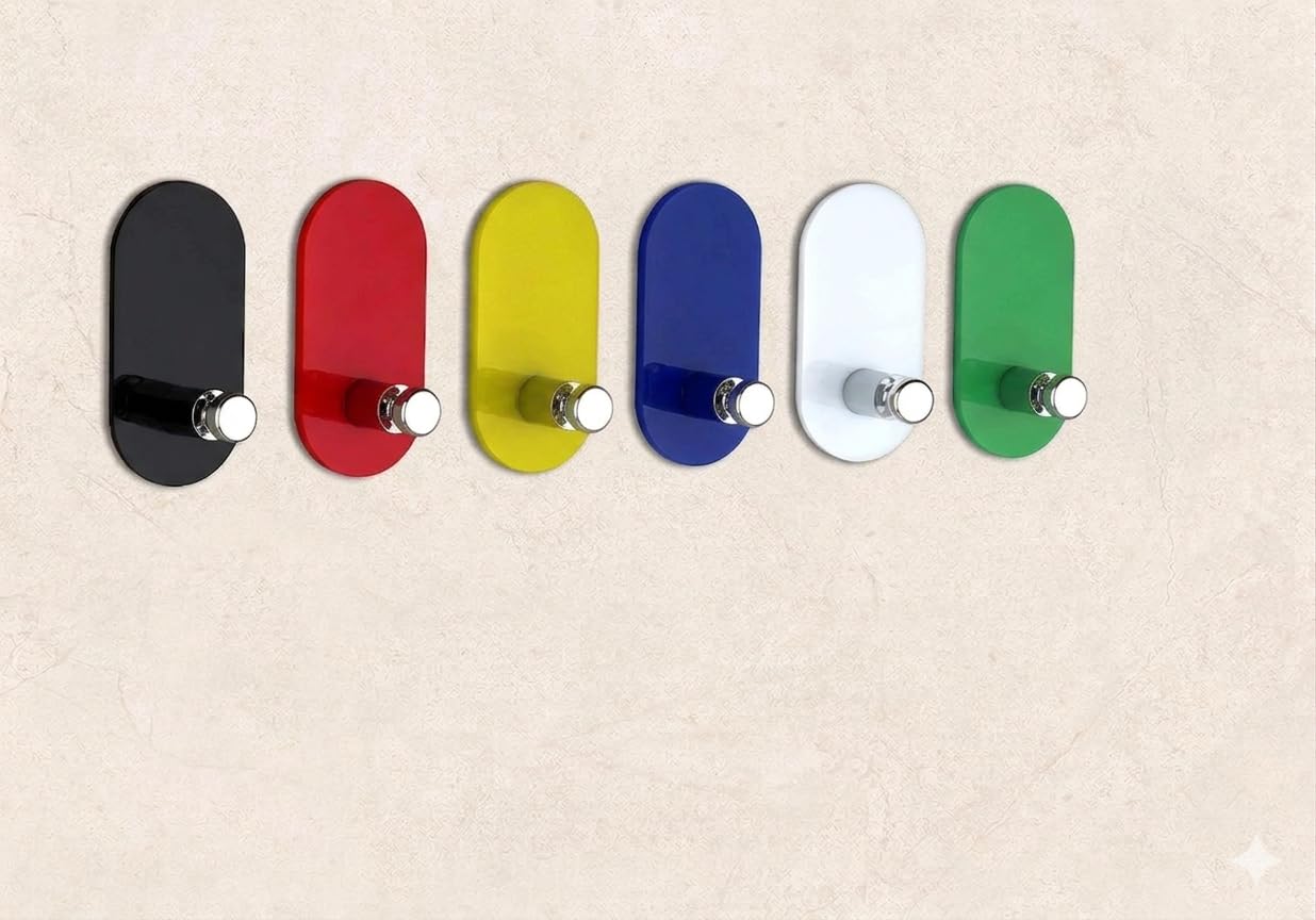 Zenovia Acrylic Key Holders - Adhesive Wall Hooks -21