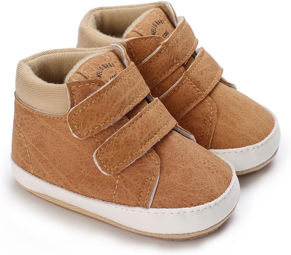 E-FAK Baby Shoes Boys Girls Infant Sneakers Non-Slip Rubber Sole Toddler Crib First Walker Shoes - Image 5