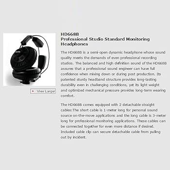 Amazon.com: Superlux HD668B Dynamic Semi-Open Headphones