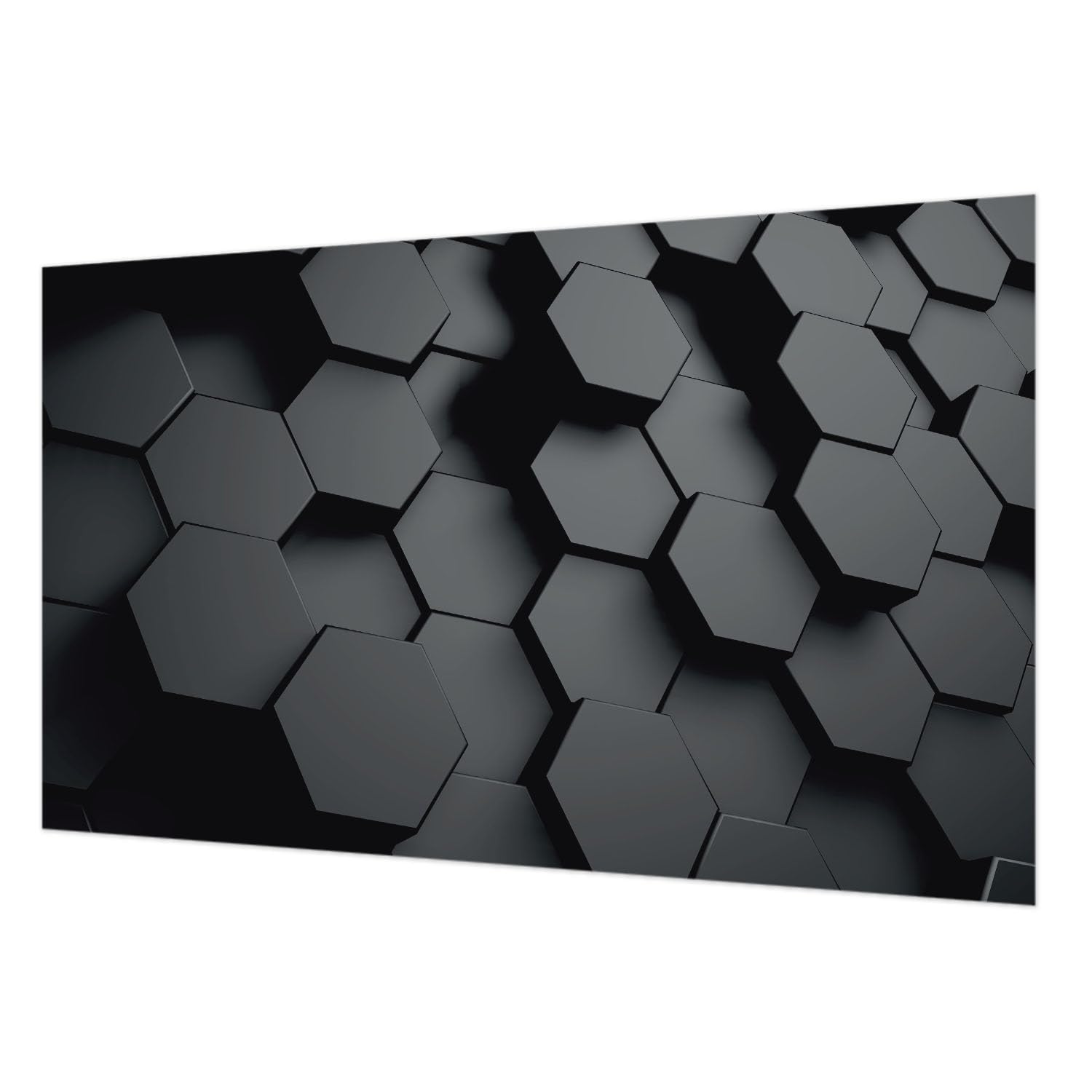Papier peint intissé hexagones 3D Tulup 416x254 cm pour salon