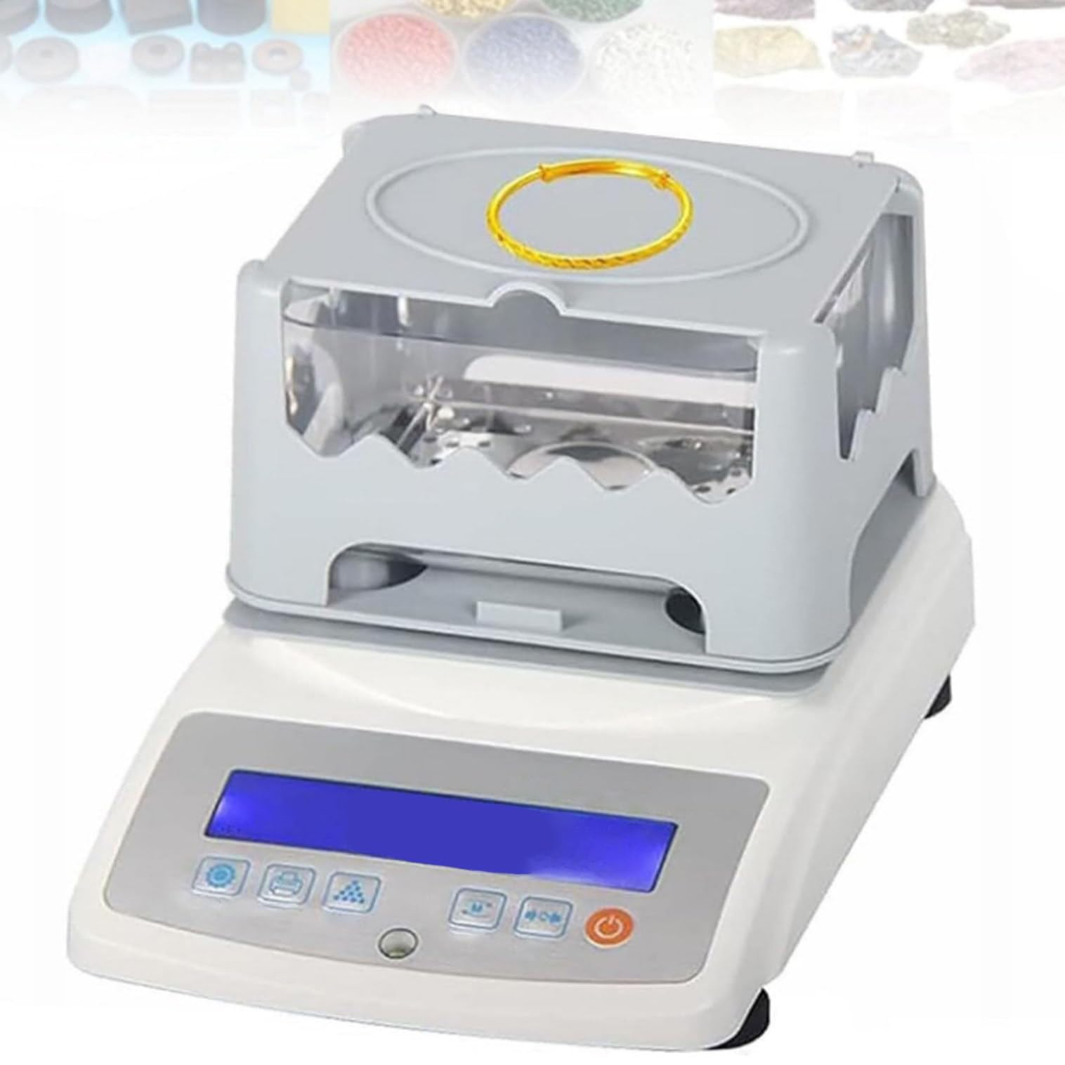 GmhXylophyte Electronic Gold Carat Purity Tester Jewelry Tools And Equipment Precious Gold Purity Content Detector, Weighing Precision 0.01, With Max Weight 300g/600g/1200g 600A