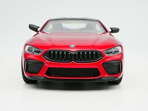 Miniatura 6 de KiNSMART BMW M8 Competition Coupe Red 5" escala 136 de metal fundido a presión modelo de coche de juguete con acción de tracción