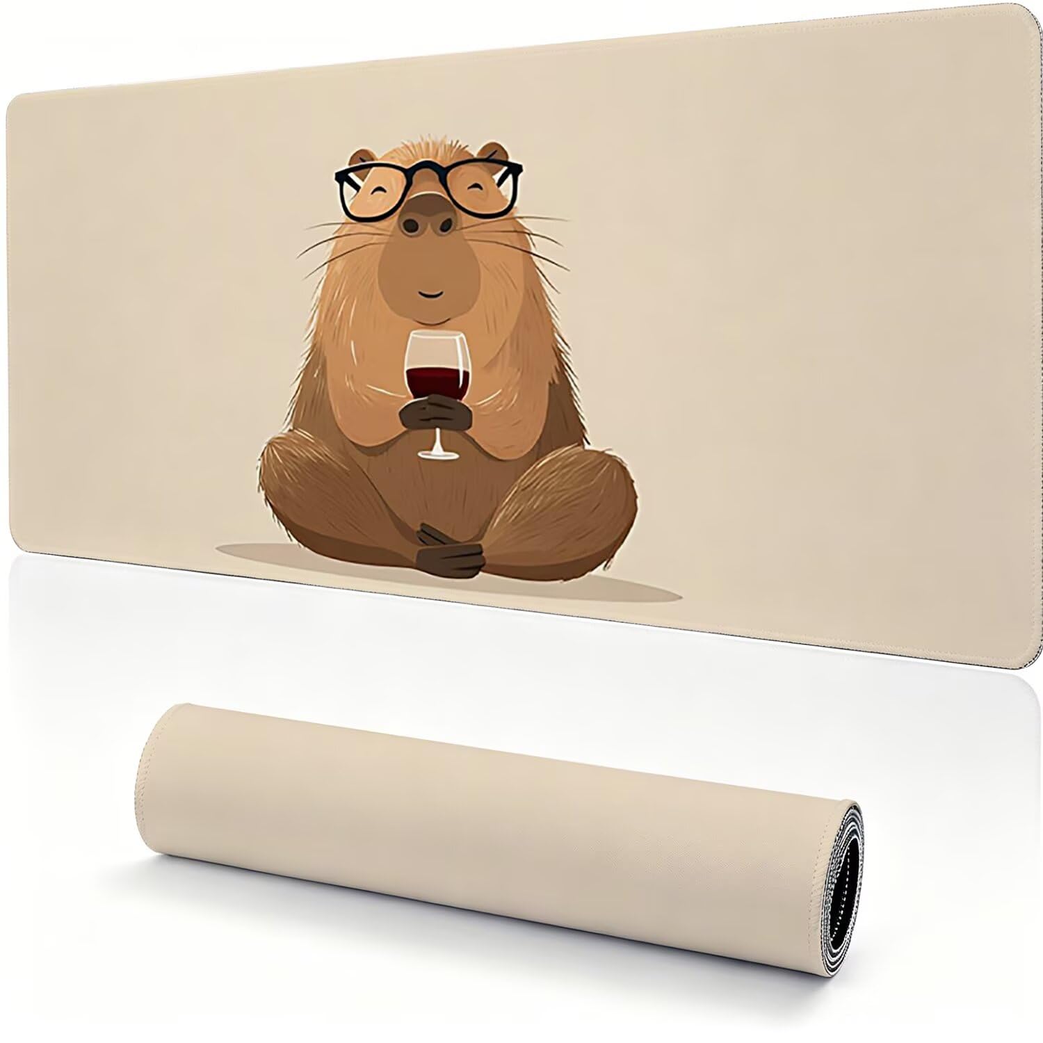 Tappetino Mouse Gaming XXL, Mousepad 1200x600x4mm animale Carino 0x0-127 | Tappetino Scrivania con Base in Gomma Antiscivolo Bordi Cuciti per Computer, PC, Migliora la Precisione e la Velocità