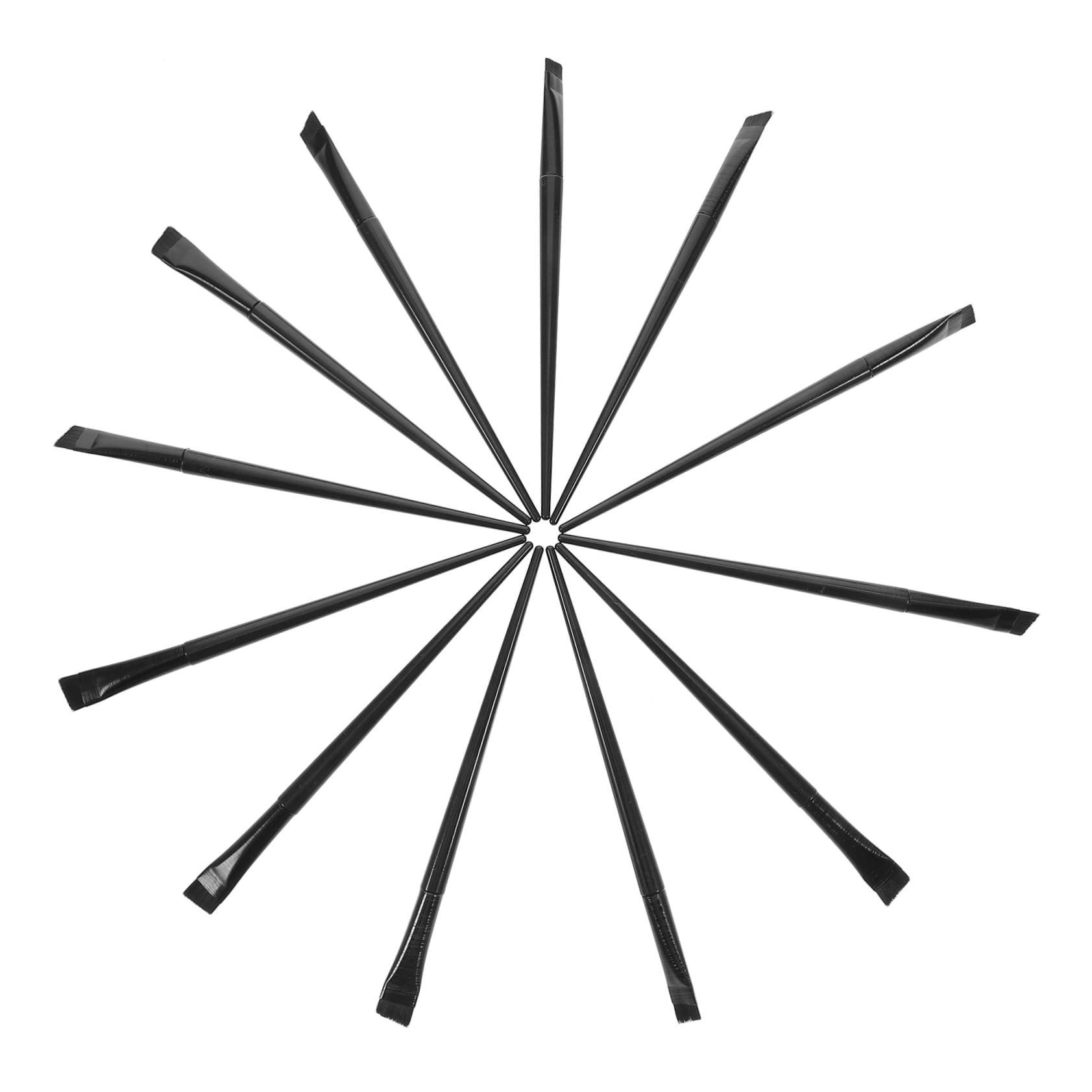 Healeved 48 Pezzi Pennello Per Eyeliner Pennello Per Ombretto Ombretto Per Trucco Pennello Piatto Per Correttore Pennello Per Sbavature Per Eyeliner Strumento Per Sbavature Per Eyeliner