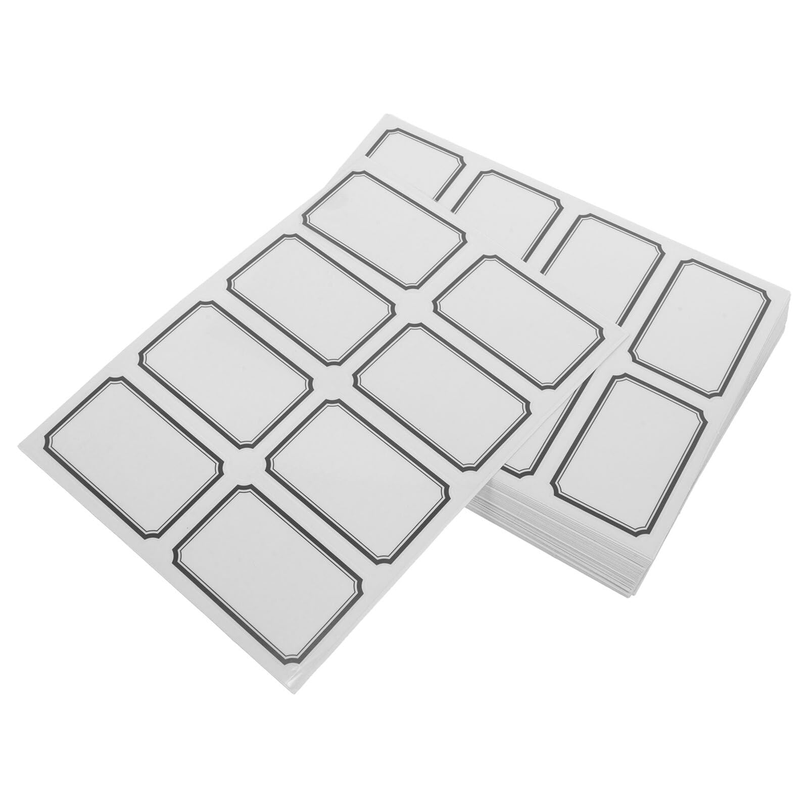 Etiquetas Adhesivas Transparentes de Pvc 40 Hojas 6x4 Cm