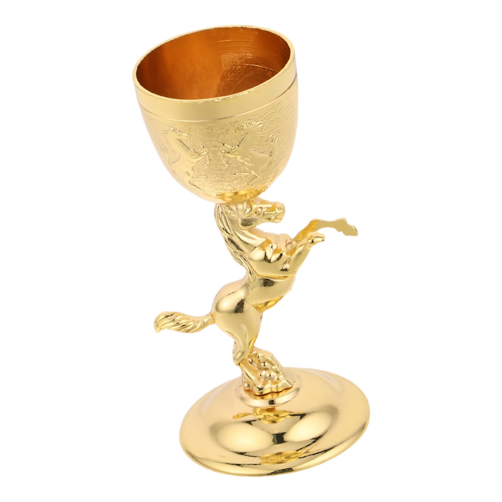 OUNONA Wine Goblet with Horse Design Vintage Medieval Drinking Cup for Home Decor Collectible Liquor Accessory Mongolian Craftsmanship for Gifting and Celebrations