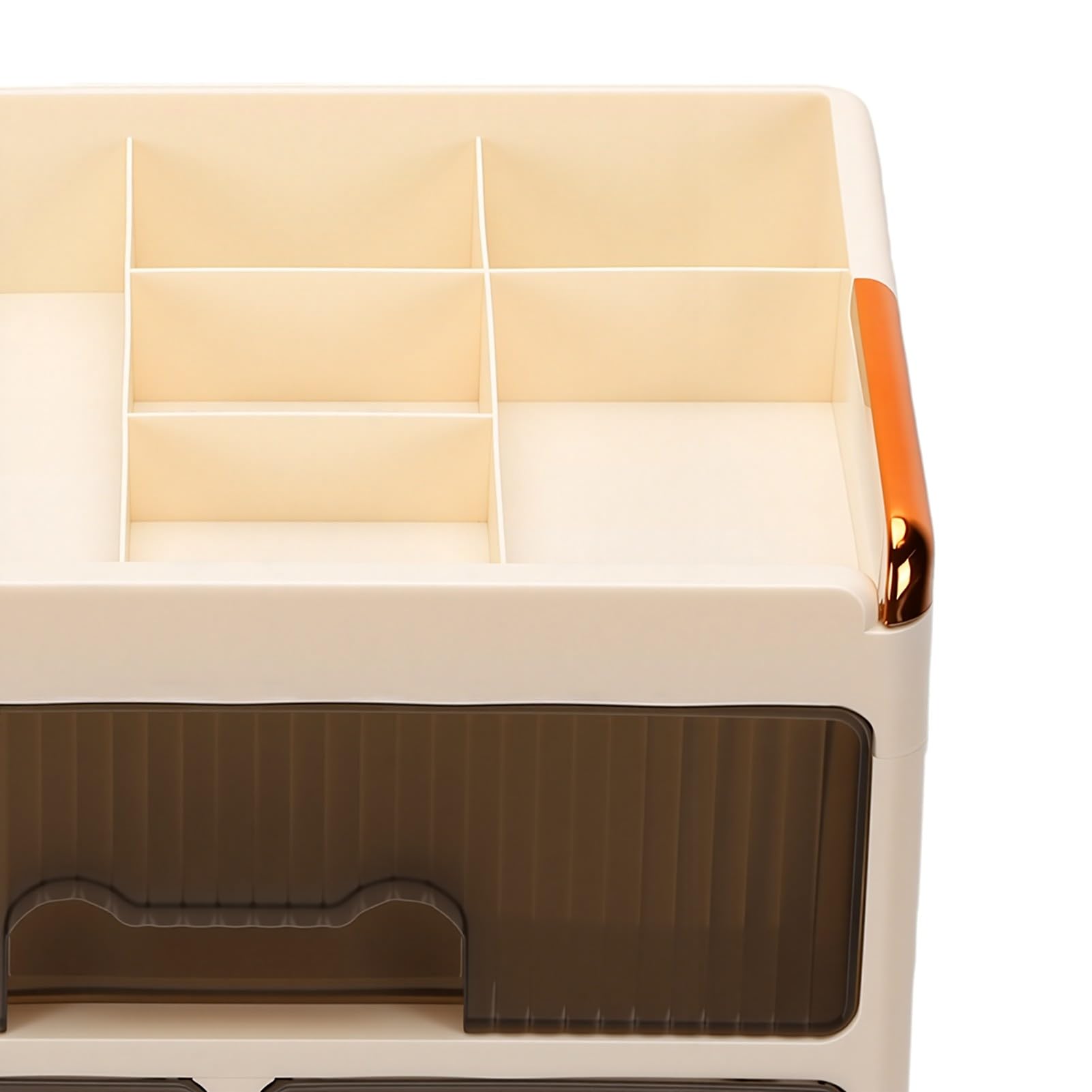Eujgoov Porta Trucchi Antipolvere Con Cassetti, 4 Ripiani