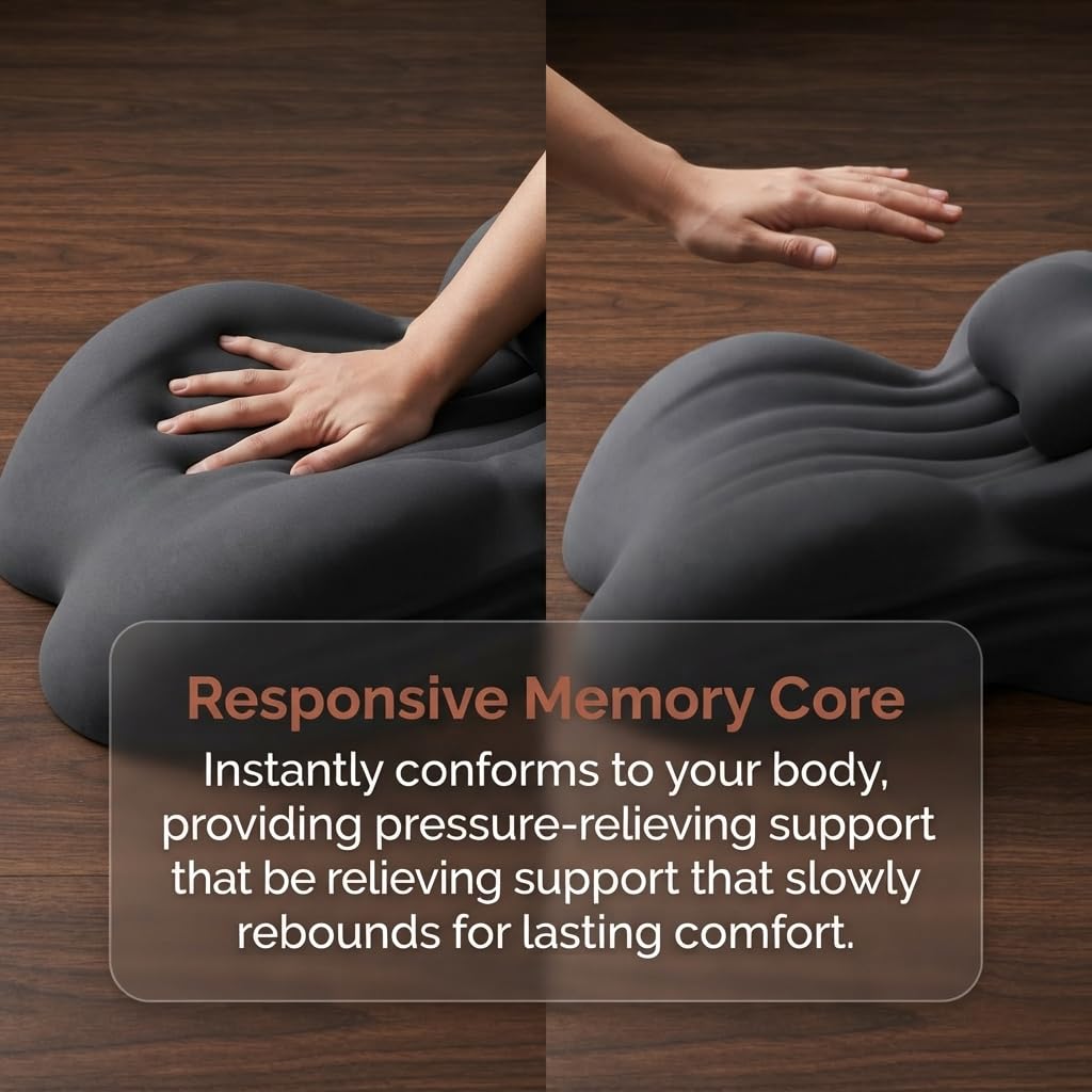 Intimitätskissen, Comfy Sleepers Kissen Sex, 27 Grad Sex Kissen, Memory Foam Keilkissen Mit Ergonomischer StüTzfunktion, Paarkissen für Intimität und Komfort