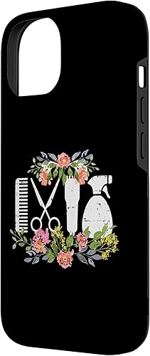 Miniatura 5 de Funda de regalo para iPhone 13 Pro Max Hair Styling Tool Flower Hairdresser Hairstylist Barber Gift Case