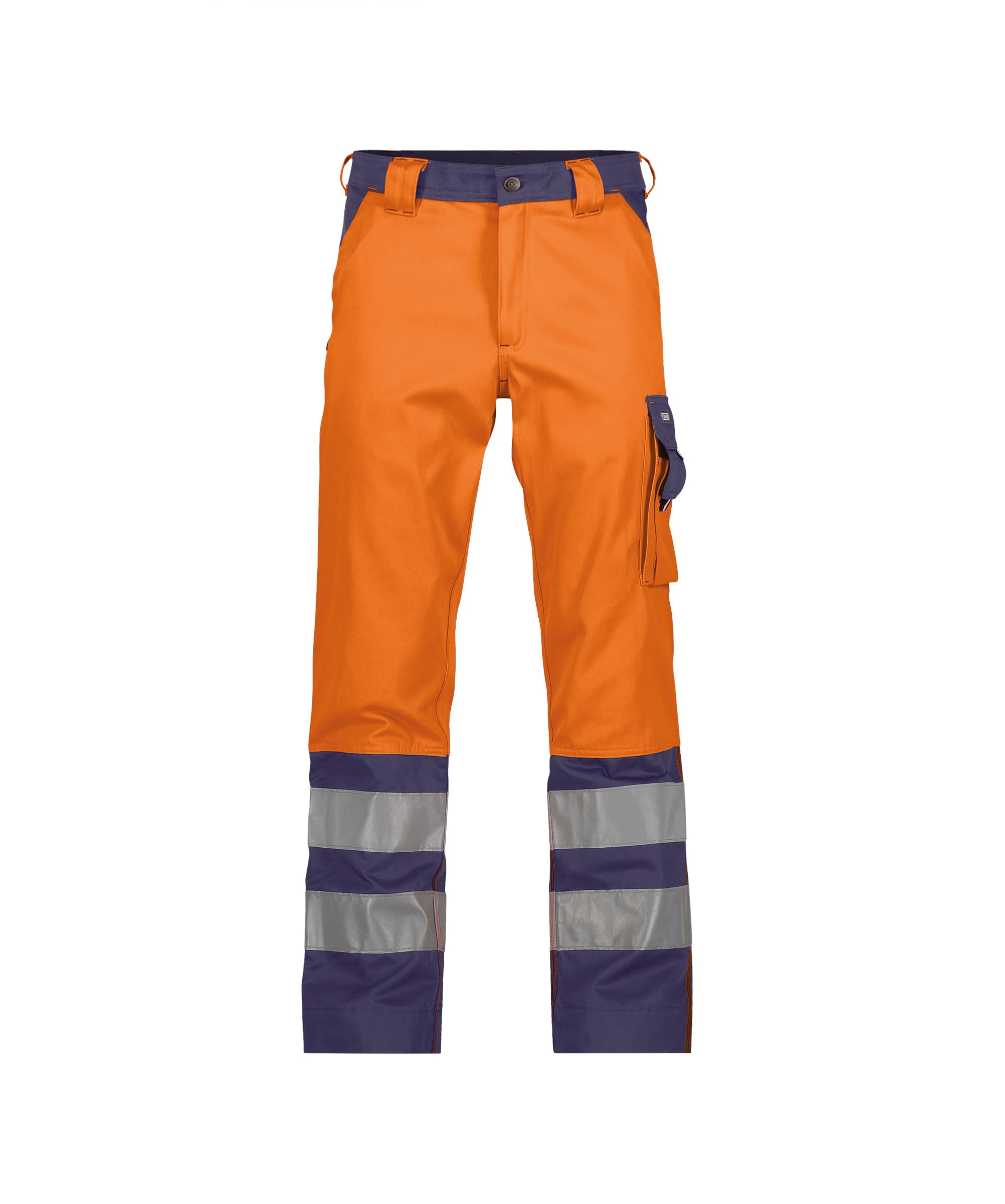 DASSY® Lancaster Warnschutzhose - Größe 56 - NEONORANGE/DUNKELBLAU