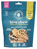 Hive Treats for Dogs Ñ Healthy, Non-GMO Project Verified, Natural Peanut Butter Flavored, Natural, Vegetarian Chews, Made in The USA (Hive Chews, Large Breeds)