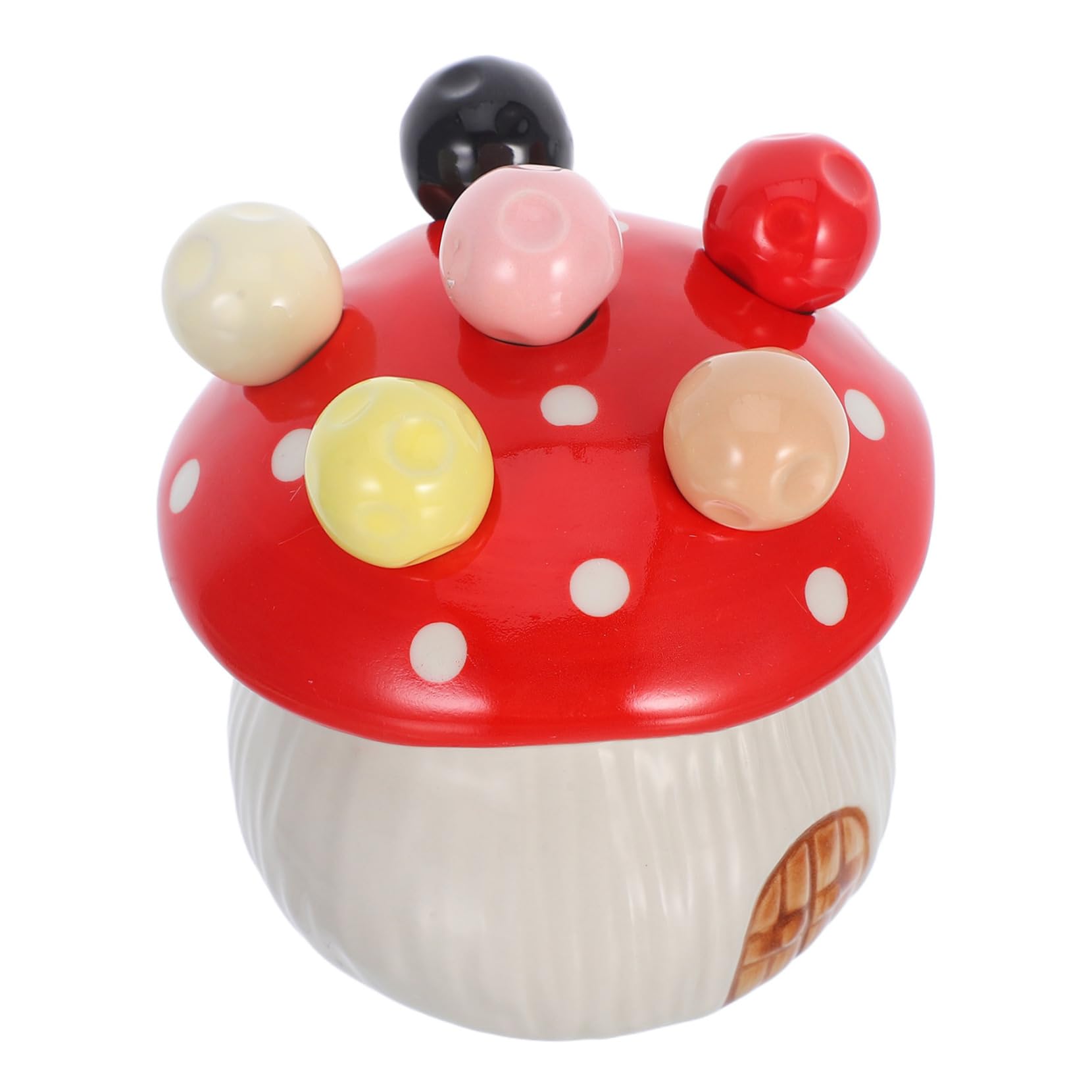 Conteneur Céramique avec Fourchettes à Fruits - Organisateur de Cuisine Chic