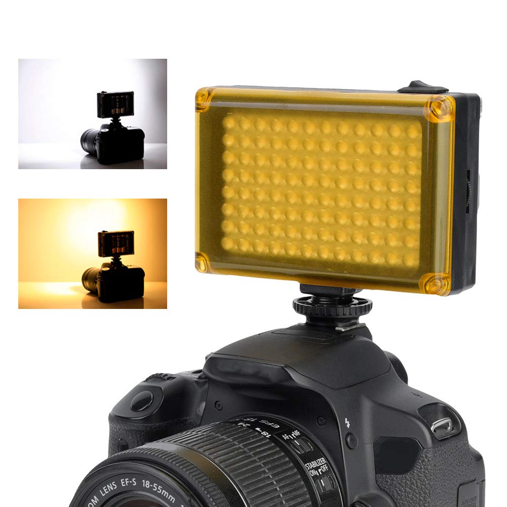 Lumière de Remplissage Vidéo Professionnelle sur Appareil Photo, Appareil Photo Reflex Numérique Mini Lampe de Lumière de Remplissage, éclairage de Caméra LED pour la Photographie, Meilleure Lumière