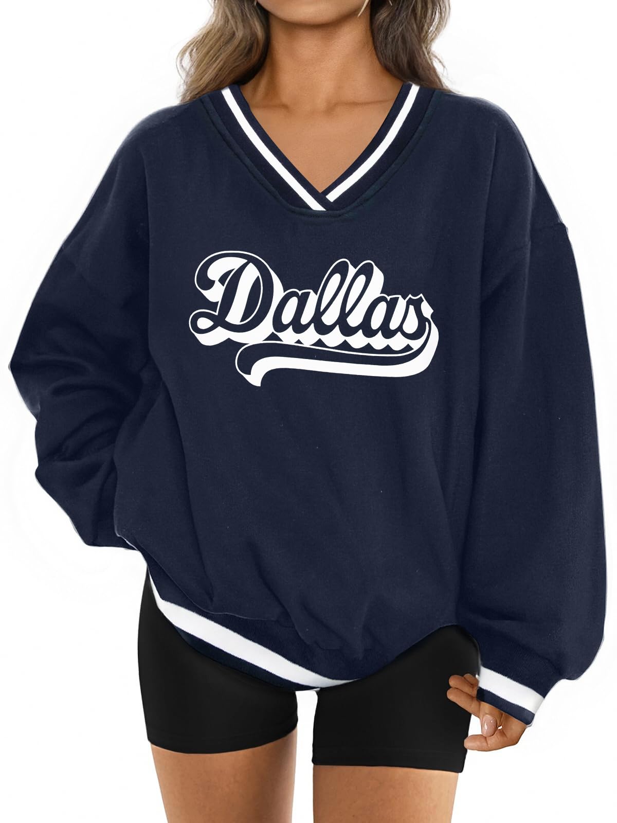 Game Day Sweatshirt Women Sequin Football Sweatshirts Vintage Sunday Funday Graphic Sweater Gameday Long Sleeve Shirt-image-14