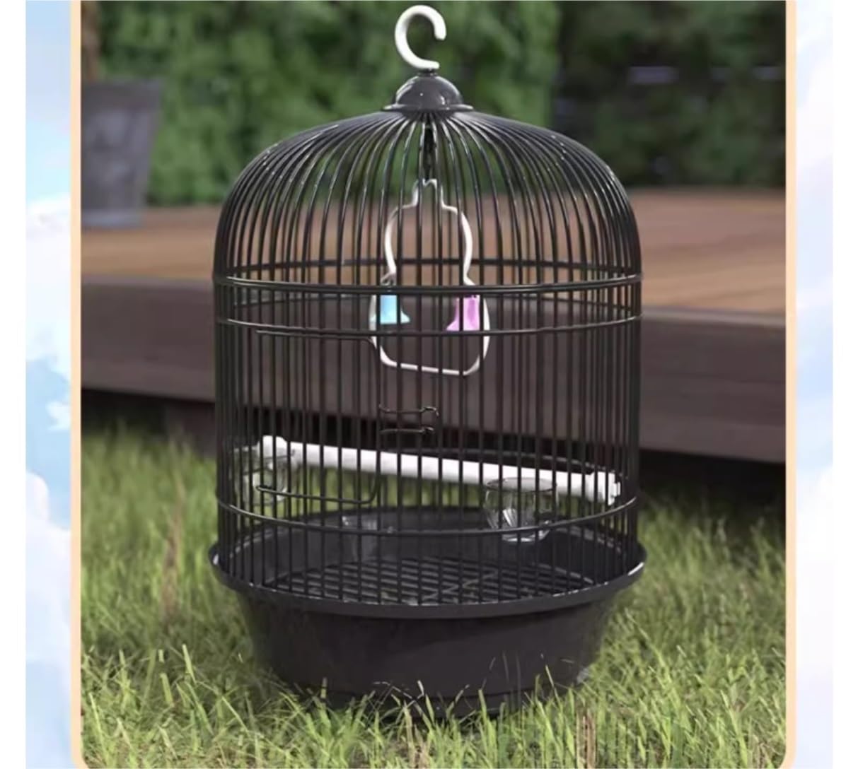 Vogelkäfig Reise Vogelkäfige für Nymphensittiche mit Tablett Vogelkäfig ideal für Sittiche Vögel Papageien Finken Kanarienvögel Vogelbedarf