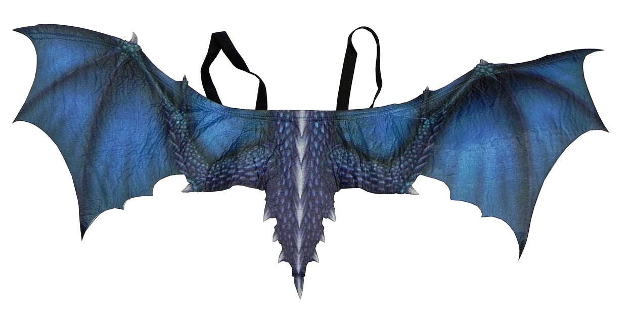 36 INCH Poly Dragon Wings Blue