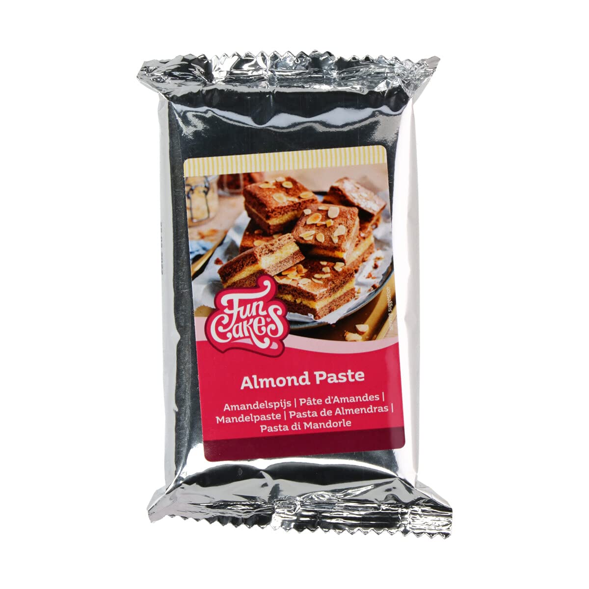 FunCakes Almond Paste (1:1): Delicious Taste, Smooth Texture, Easy to Roll Out, Almond Paste, Perfect for Cakes and Cookies. Halal and Gluten free. 250 g