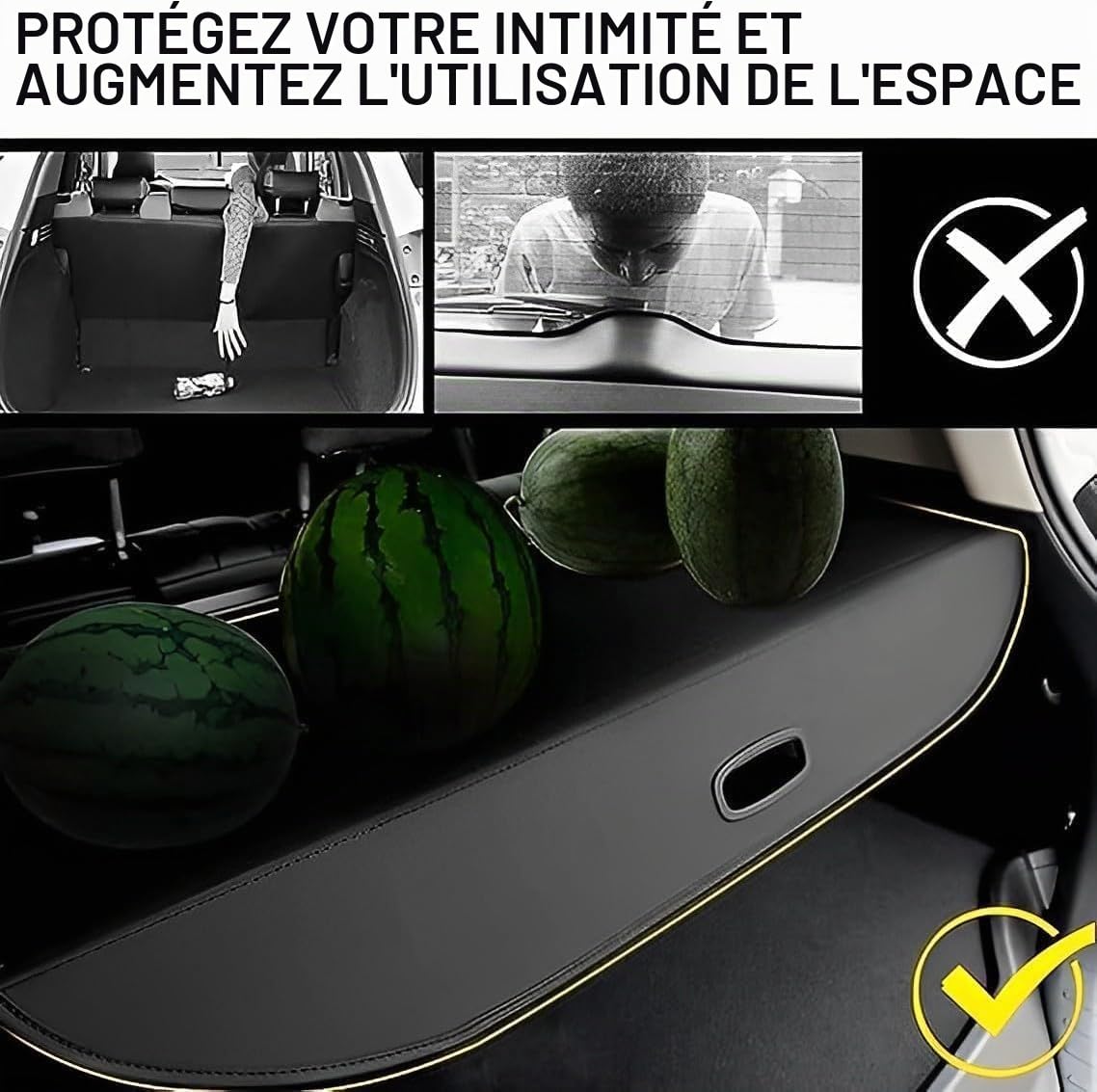 Étagère Arrière Rétractable De Coffre pour Toyota Verso 2009-2018, Coffre Cover RéTractable Plage ArrièRe Chargement Panel Luggage ÉTagèRe ArrièRe