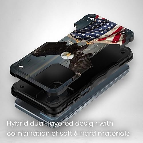 Miniatura 3 de Funda compatible con Motorola Moto G Stylus 5G 2023 (solo 5G - 2023 lanzado), funda protectora híbrida a prueba de golpes, diseño de águila calva